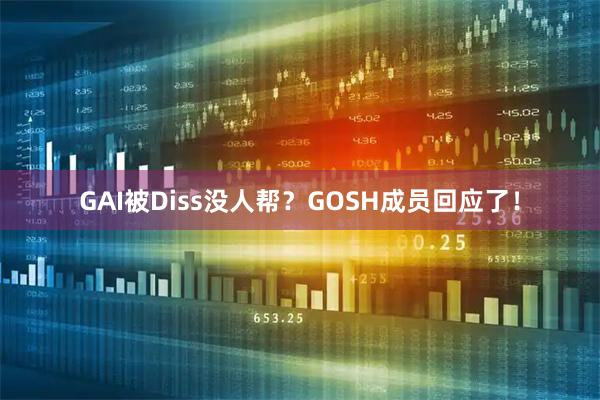 GAI被Diss没人帮？GOSH成员回应了！